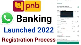 Pnb whatsapp banking launched | Pnb whatsapp banking number | How to register pnb whatsapp banking