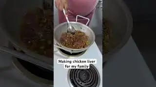 Making chicken liver for my family ! #jamaicanfood #chickenliverroast
