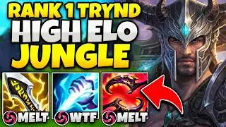 THE ONLY TRYNDAMERE JUNGLE BUILD YOU NEED TO CARRY EVERY GAME! (RANK 1 TRYNDAMERE)