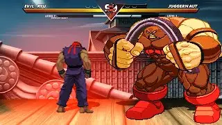 EVIL RYU vs JUGGERNAUT - Highest Level Incredible Epic Fight!