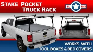 Stake Pocket Rack for Trucks with Roll-Up and Tri-Fold Tonneau Covers from US Rack