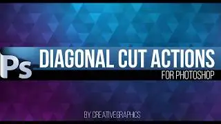 Diagonal Cut Actions for Photoshop