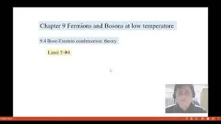 Ch9.4 part1 Bose-Einstein condensation: Theory