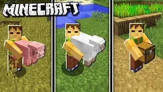 How To CARRY CHESTS, MOBS & More in Minecraft!