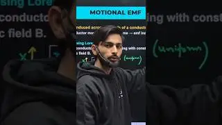 Motional EMF (Lorentz Force) 😳 | Class 12 EMI #Shorts