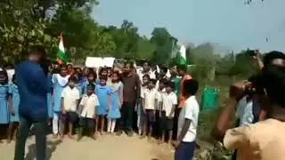 School students protest for opening of new liquor shop
