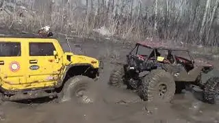 RC Trophy - mud diggers - Hummer, Axial SCX10 Defender 90, HPI Crawler King - Dodge RAM