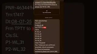 Railway ticket Waiting list Not confirmed | Refund status | Cancel or Not | #viral #share #irtc
