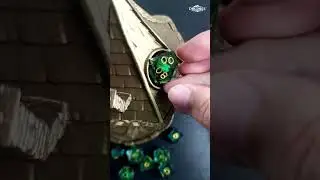 Dragon Eyes Watcher Liquid Core Resin Sharp Edge Dice Set