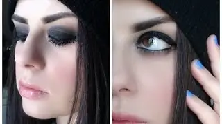 Black SMOKEY eyes MAKEUP tutorial! Basic Makeup! (Facile)
