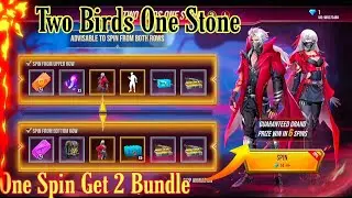 Two Birds One Stone | New Event free fire | One Spin Two Bundle | #garenafreefire