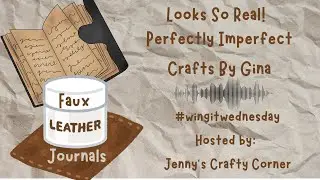 Lots of Faux Leather Mini Journals! FUN! A#wingitwednesday Hosted by @JennysCraftyCorner