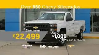 New Chevy Silverado trucks for sale starting at $22,499 at SidDillon.com
