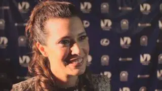 Angie Cepeda red carpet interview at the 2011 Miami International Film Festival