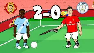 2-0! MANCHESTER IS RED!🔴 Man Utd vs Man City goals & highlights