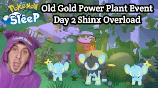 Old Gold Power Plant Event Day 2 Shinx Overload | Pokemon Sleep (Session 446)