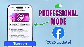 How to Turn ON Professional Mode On Facebook! [2026]