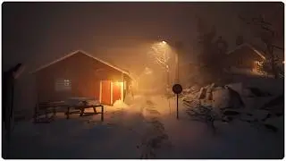 I Have Never Slept so Refreshingly Before: Intense Winter Storm in a Snowy Village | Windy ASMR
