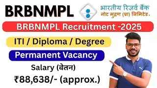 BRBNMPL New Vacancy 2025 | Golden opportunity for ITI, Diploma holders #govtjobs