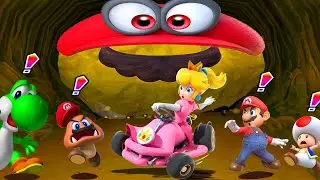 Mario Party 6 - 1 vs 3 Minigames - Peach vs All Characters