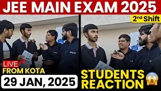 JEE Mains 2025: 29 Jan Shift 2 Exam Student Reaction LIVE from Kota | Paper Level, Weightage, Cutoff