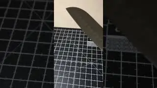 #knife #razorsharp #razor #knifeskills #victorinox #woodworking #razorblades #viral Santoku
