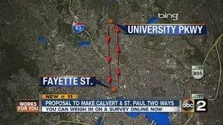 Baltimore officials consider major traffic pattern change