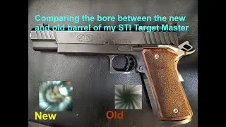 Rebarreled STI Target Master old & new bore comparison
