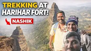 Harihar Fort Nashik Trek Vlog | 80&deg; Vertical Steps Adventure