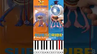 Shin Sonic & Amy: Trapped In Blister Packs&hellip; Then The Fan Goes Crazy(@Mtime4) - Octave Piano Tutorial