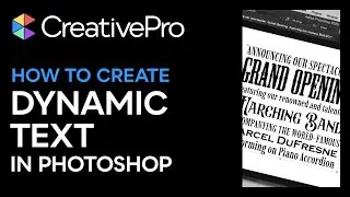 Photoshop: How to Create Dynamic Text (Video Tutorial)