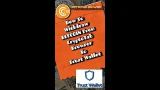 How To Withdraw Bitcoin From CryptoTab Browser To Trust Wallet | Malayalam | Complete Description