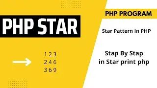 PHP Number Pattern in php - Part 10 #star #php #phpproject #technologyonvikash #number