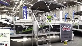 2015 Legend Splash Pontoon Boat - Walkaround - 2015 Quebec Boat Show