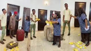 EVIL STEPMOTHER TEARS THE SCHOOL BOY’S BOOKS AND PROJECT 