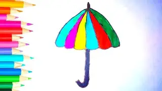 How to draw an Umbrella ||Umbrella drawing easy and beautiful   #DrawingwithYB