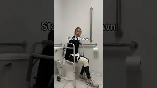 How to get off from the toilet after #surgery #recovery kneereplacement #walker #arthritis