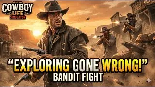 Cowboy Life Simulator LIVE | Exploring Gone Wrong 😱 Bandit Fight