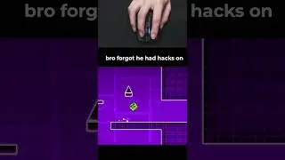 bro forgot to turn off his hacks