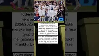 Dari Krisis ke Juara: Perjalanan Epik Tottenham ke Final Liga Europa 2025 #shorts