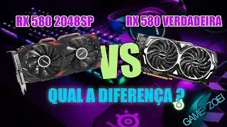 DIFERENÇA RX580 8GB DA CHINA, PARA RX 580 VERDADEIRA, [VÍDEO COMPARAÇÃO] GAME ZOEI