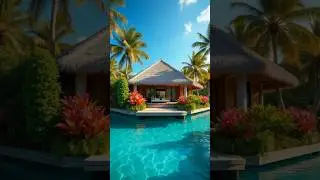 Minimalist Dream Home on Water! ✨🏡 | Tropical Floating House Tour