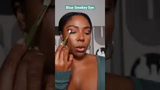 Blue 🖤 Smokey Eye Tutorial #smokeyeye