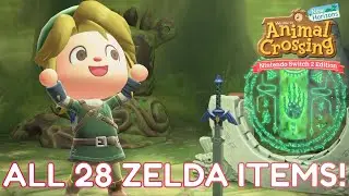 Все 28 предметов из коллаборации ZELDA в обновлении ACNH 3.0!