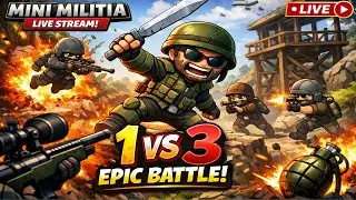 🔴 LIVE: Playing with SUBSCRIBERS! 🎮 Mini Militia Custom Rooms #minimilitia