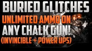 Black Ops 2 Zombie Glitches: Buried Glitches - Unlimited Ammo On Any Chalk Gun! (High Rounds)