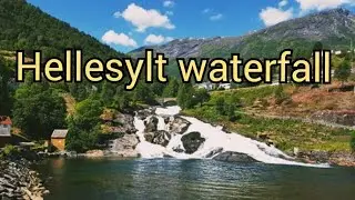 Walking tour in Hellesylt city Norway