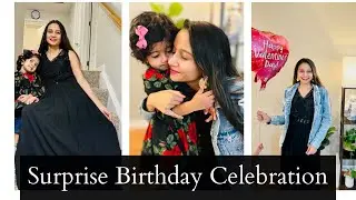 Surprise Birthday Celebration | valentines Day | मराठी vlog | Rushitra vlog