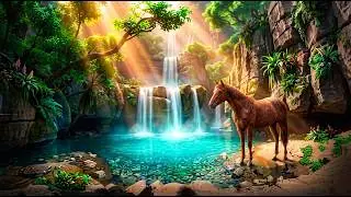 Watch a Graceful Horse Resting in the Shade | 360&deg; Oasis Serenity