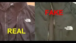 Real vs Fake North Face fleece. How to spot counterfeit Northface fleece jacket